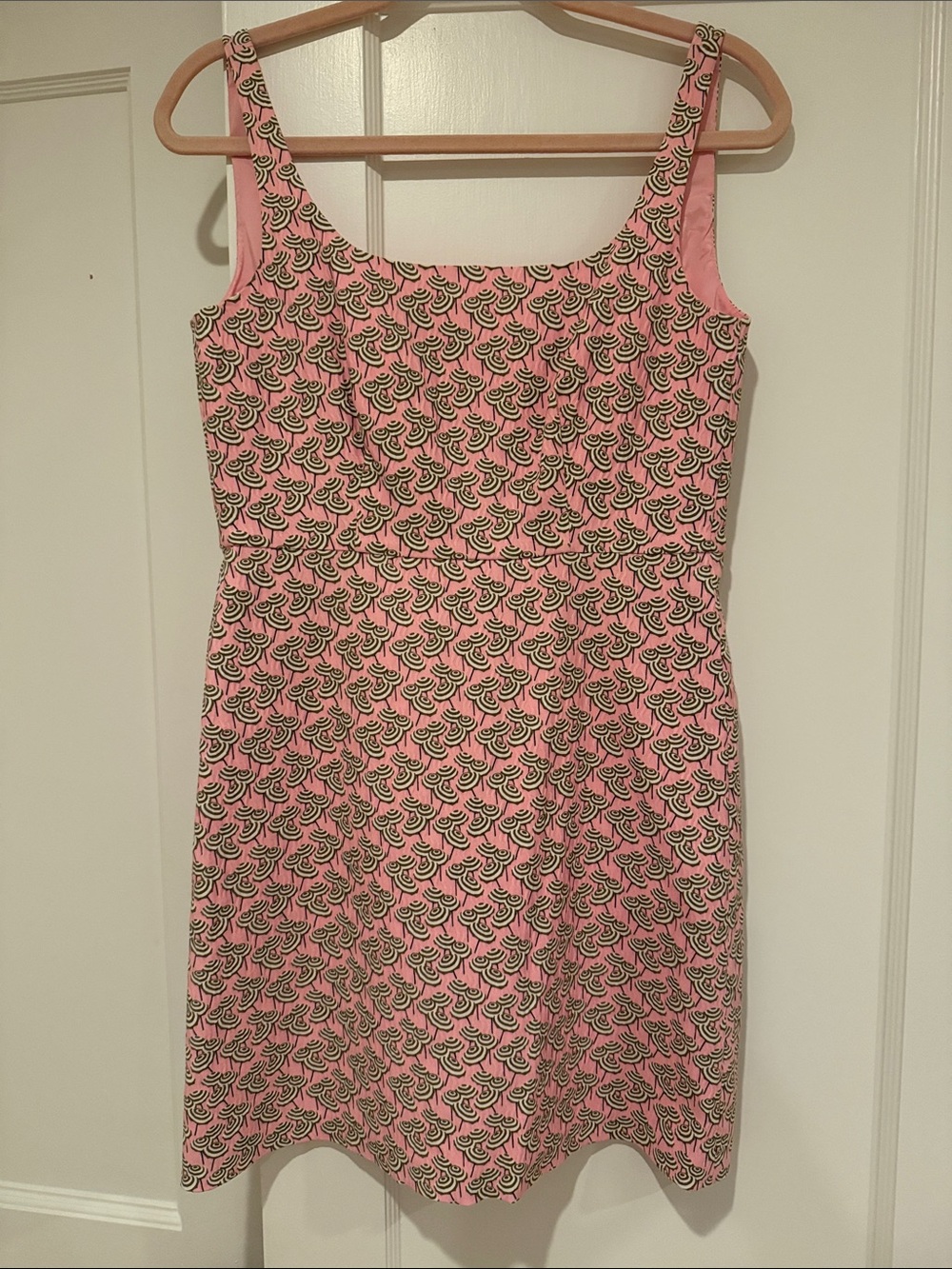 J. Crew lLight Pink Umbrella Patterned Mini Dress